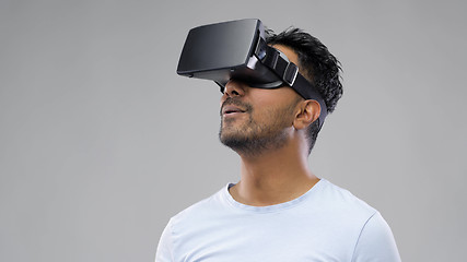 Image showing man in virtual reality headset or vr glasses