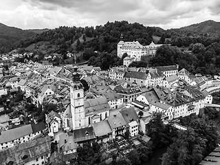 Image showing Medieval Castle in old town of Skofja Loka, Slovenia