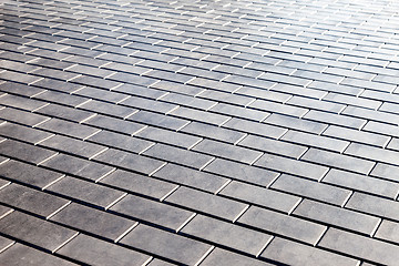 Image showing Grey paving stones as background