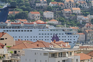 Image showing Cruise Ship in City