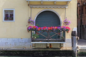 Image showing Flowers Balcony