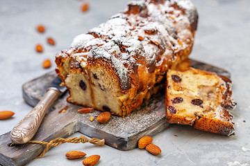 Image showing Bread pudding made with buns.