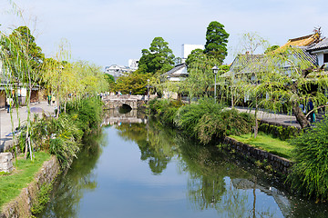 Image showing Kurashiki river in Kurashiki city