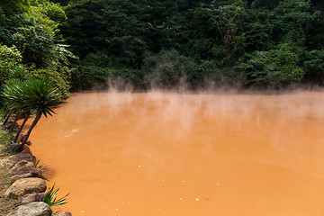 Image showing Blood pond hell in Beppu city of Japan