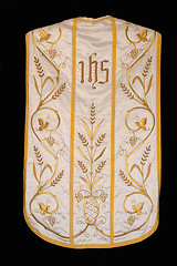 Image showing Golden embroidered church vestments