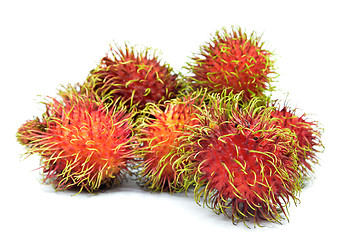 Image showing Ripe rambutan isolated