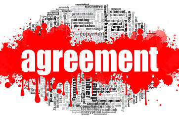 Image showing Agreement word cloud