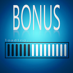 Image showing Bonus word with blue loading bar