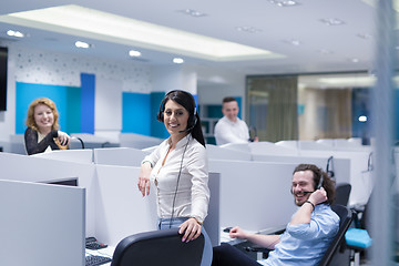 Image showing Call center operators