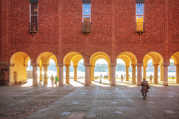 Image showing scenery at the town hall in Stockholm Sweden