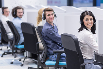 Image showing Call center operators