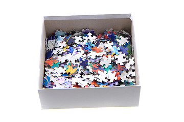 Image showing color puzzle in the paper box