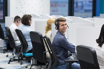 Image showing Call center operators