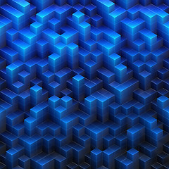 Image showing Cube endless background texture