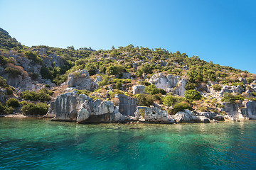 Image showing ancient city on the Kekova