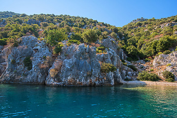 Image showing ancient city on the Kekova