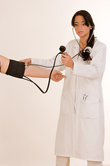 Image showing Measuring blood pressure