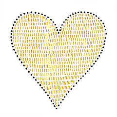 Image showing Heart love symbol with abstract pattern