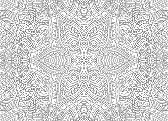 Image showing Black and white abstract outline pattern