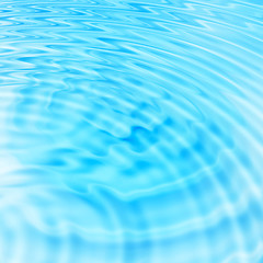 Image showing Abstract blue water ripples