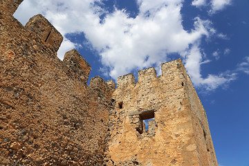 Image showing The ancient Venetian fortress Frangokastello on Crete, Greece