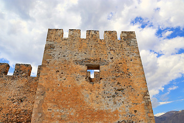 Image showing Ancient Venetian fortress Frangokastello on Crete, Greece