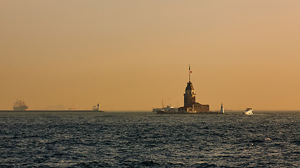 Image showing The Maidens Tower. Istanbul, Turkey