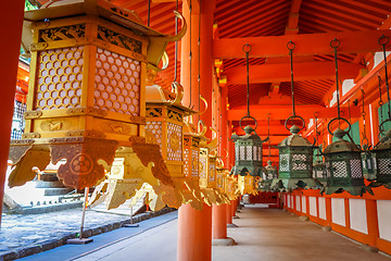 Image showing Kasuga-Taisha Shrine temple, Nara, Japan