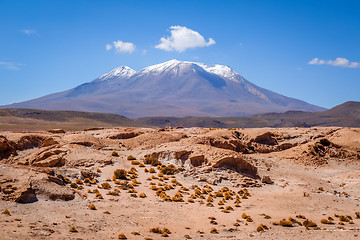 Image showing Mountains and desert landscape in sud lipez, Bolivia