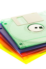Image showing coulorfull floppy disk