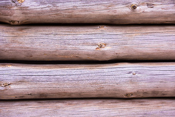 Image showing close up of old wooden wall