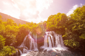 Image showing beautiful waterfall