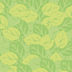 Image showing Year decorative background from green foliage tree
