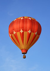 Image showing Red and orange hot air balloon