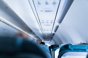 Image showing Plane cabin