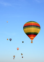 Image showing Hot air balloons competition