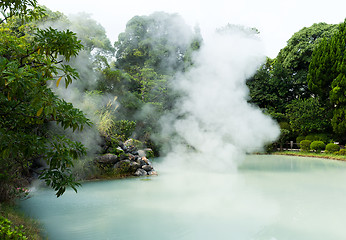 Image showing Hot springs in Beppu of Japan
