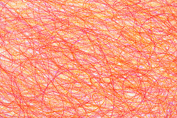 Image showing Crayon circular scribble background