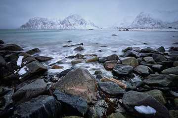 Image showing Coast of Norwegian sea