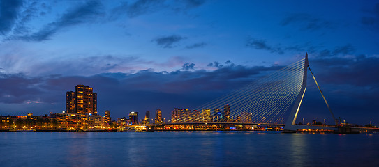 Image showing Erasmus Bridge, Rotterdam, Netherlands