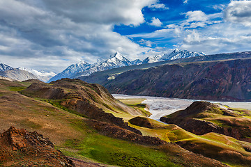 Image showing HImalayan landscape in Himalayas, Himachal Pradesh, India