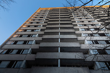 Image showing Abandoned high rise in Pripyat, Chernobyl Exclusion Zone 2019