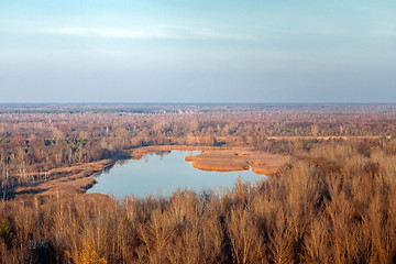 Image showing Heartshape Lake in the swamps