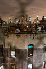 Image showing Chinatown at night, New York City, United States of America.