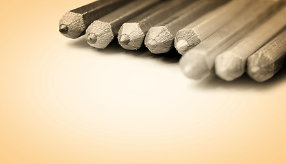 Image showing Close-up pencil.