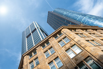 Image showing Frankfurt Germany with some skyscrapers