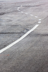 Image showing typical road with S shape line