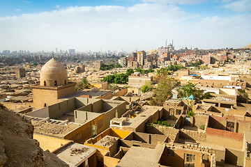 Image showing Mosque and Mausoleum of Shahin Al-Khalwati view over Cairo