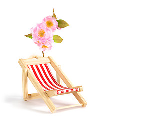 Image showing sweet decoration sun chair