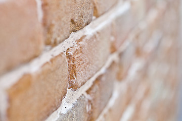 Image showing Brick wall texture background for design artwork, architecture, 